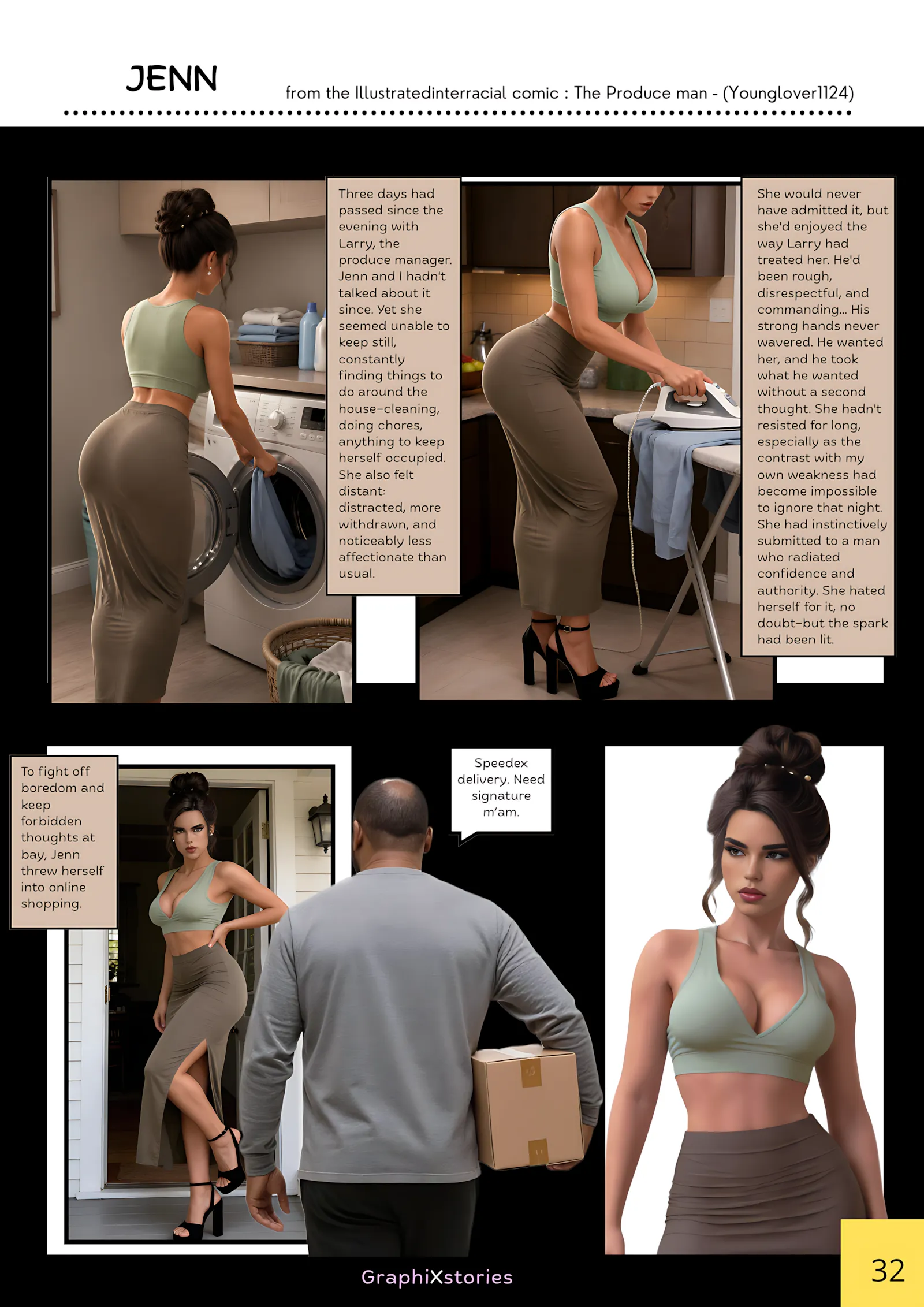 The produce Man – AI Version [GraphiXstories], 4. The produce Man - Part 4 [ illustratedinterracial AI ], page 4 of 13