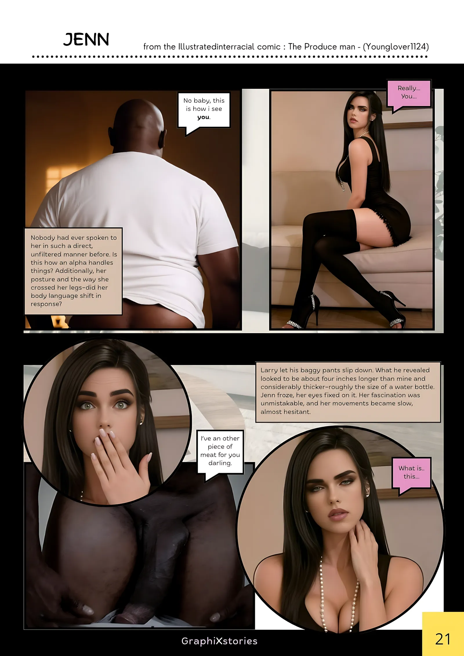 The produce Man – AI Version [GraphiXstories], 2. The produce Man - Part 2 [ illustratedinterracial AI ], page 12 of 13