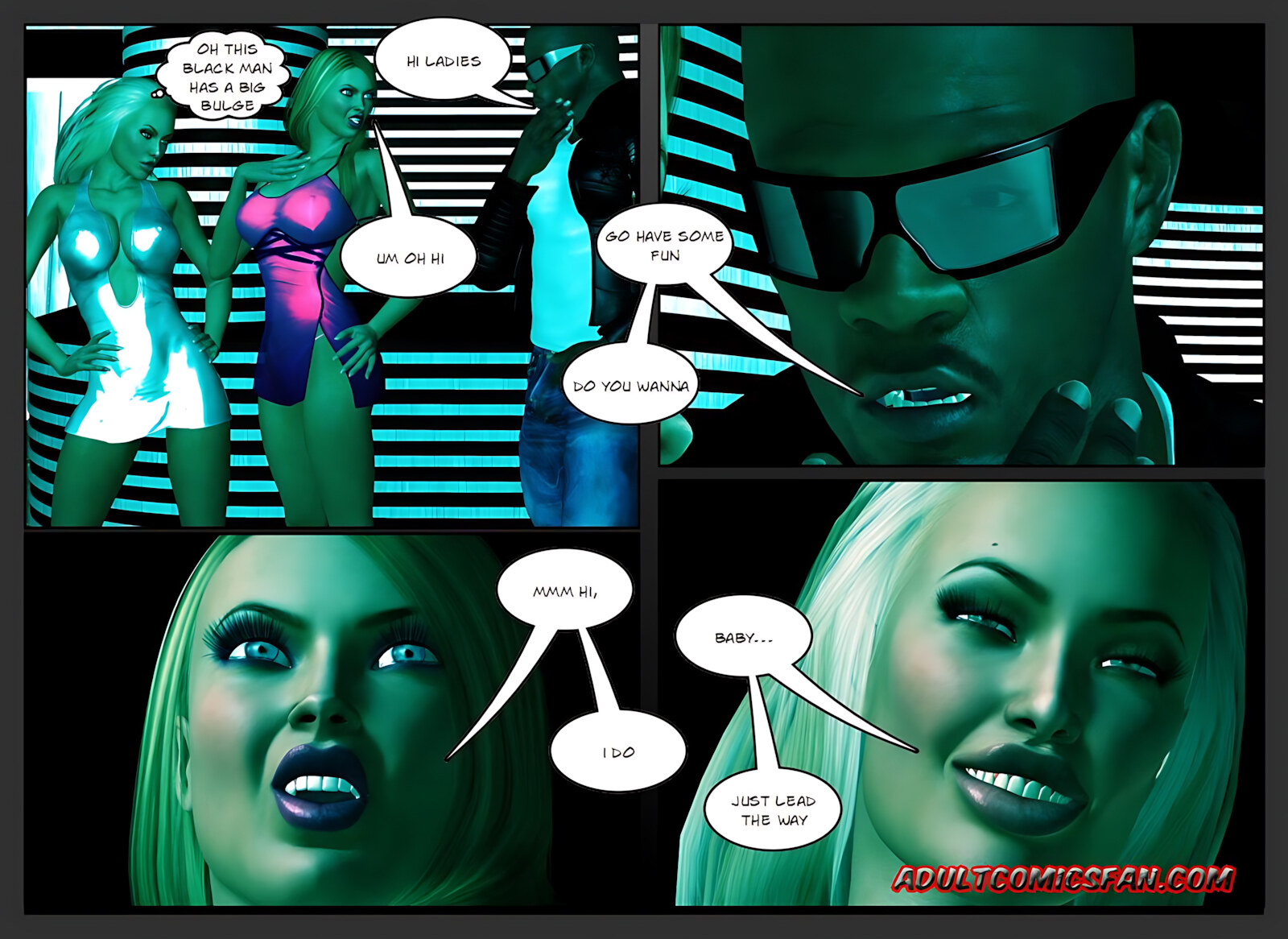 Three Some Party [BlackonWhite3D], Three Some Party, page 4 of 48