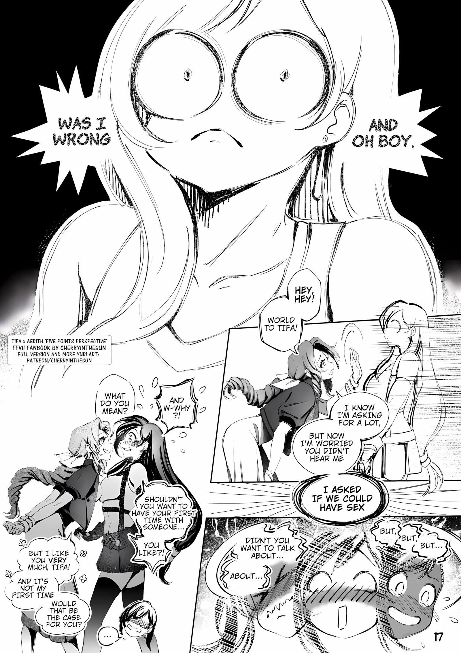 Tifa x Aerith – Five Point Perspective [CherryInTheSun], Tifa x Aerith - Five Point Perspective, page 15 of 78