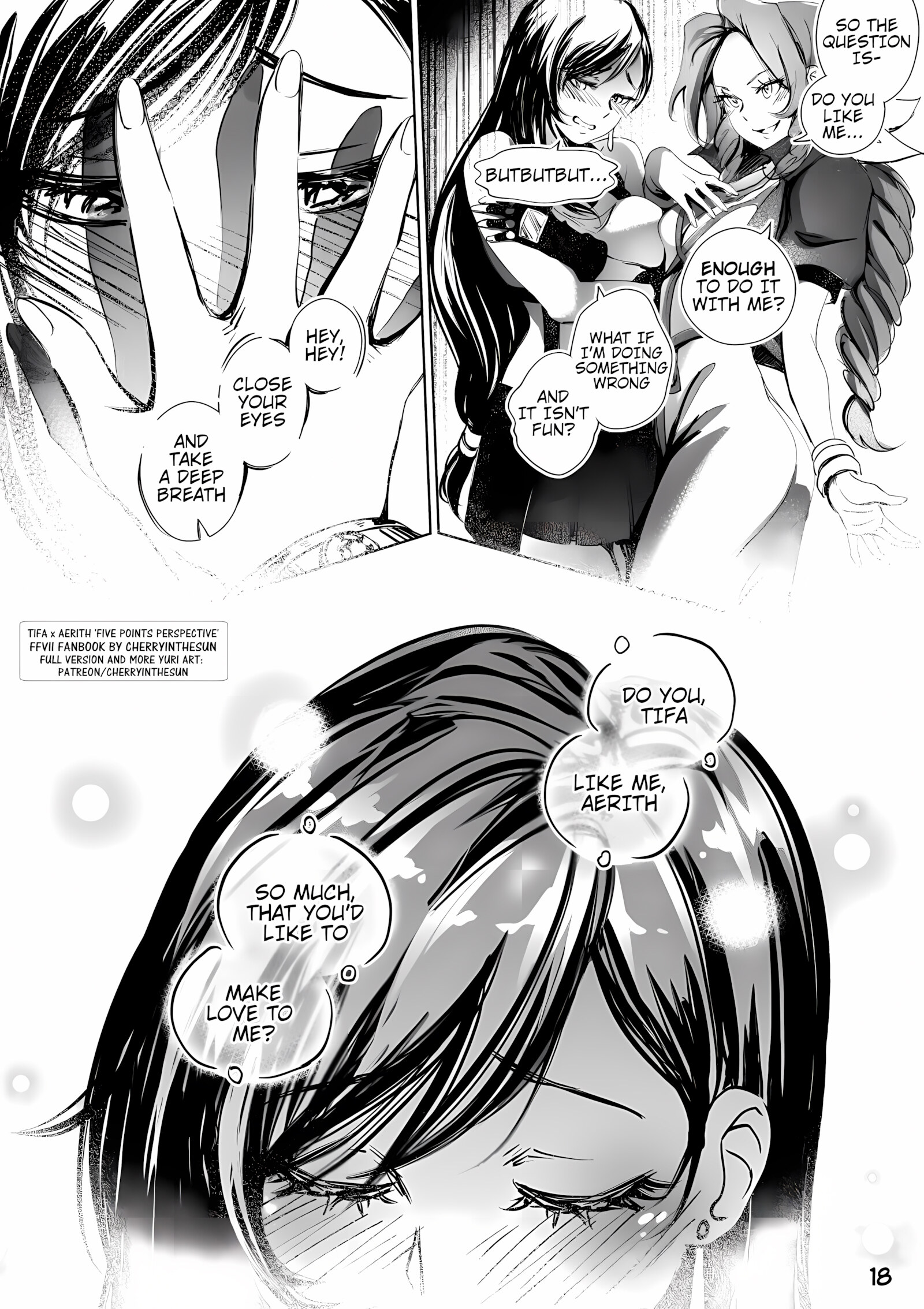 Tifa x Aerith – Five Point Perspective [CherryInTheSun], Tifa x Aerith - Five Point Perspective, page 16 of 78