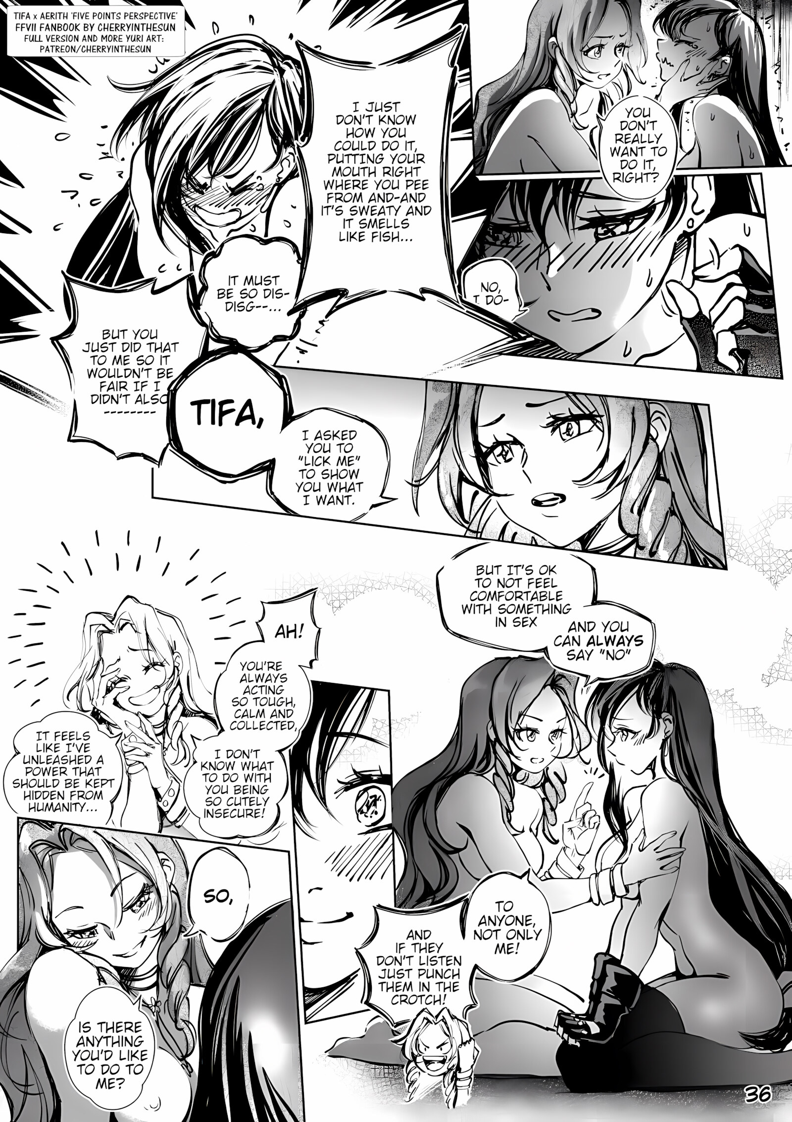 Tifa x Aerith – Five Point Perspective [CherryInTheSun], Tifa x Aerith - Five Point Perspective, page 33 of 78
