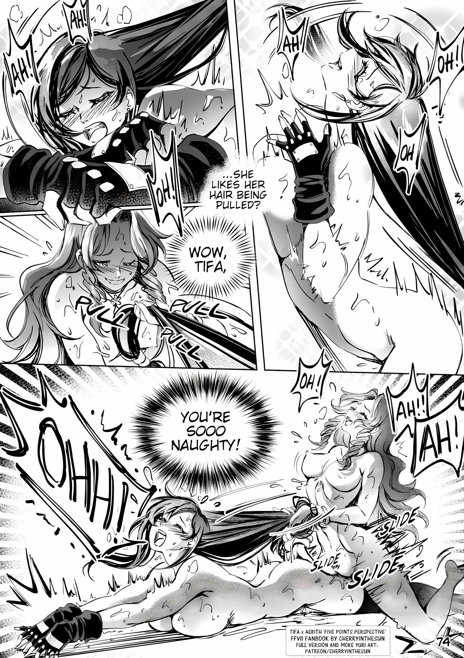 Tifa x Aerith – Five Point Perspective [CherryInTheSun], Tifa x Aerith - Five Point Perspective, page 70 of 78