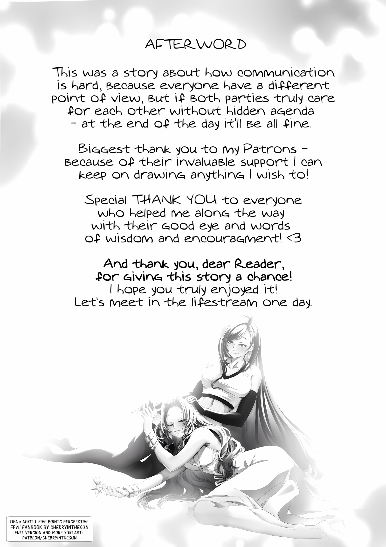 Tifa x Aerith – Five Point Perspective [CherryInTheSun], Tifa x Aerith - Five Point Perspective, page 76 of 78