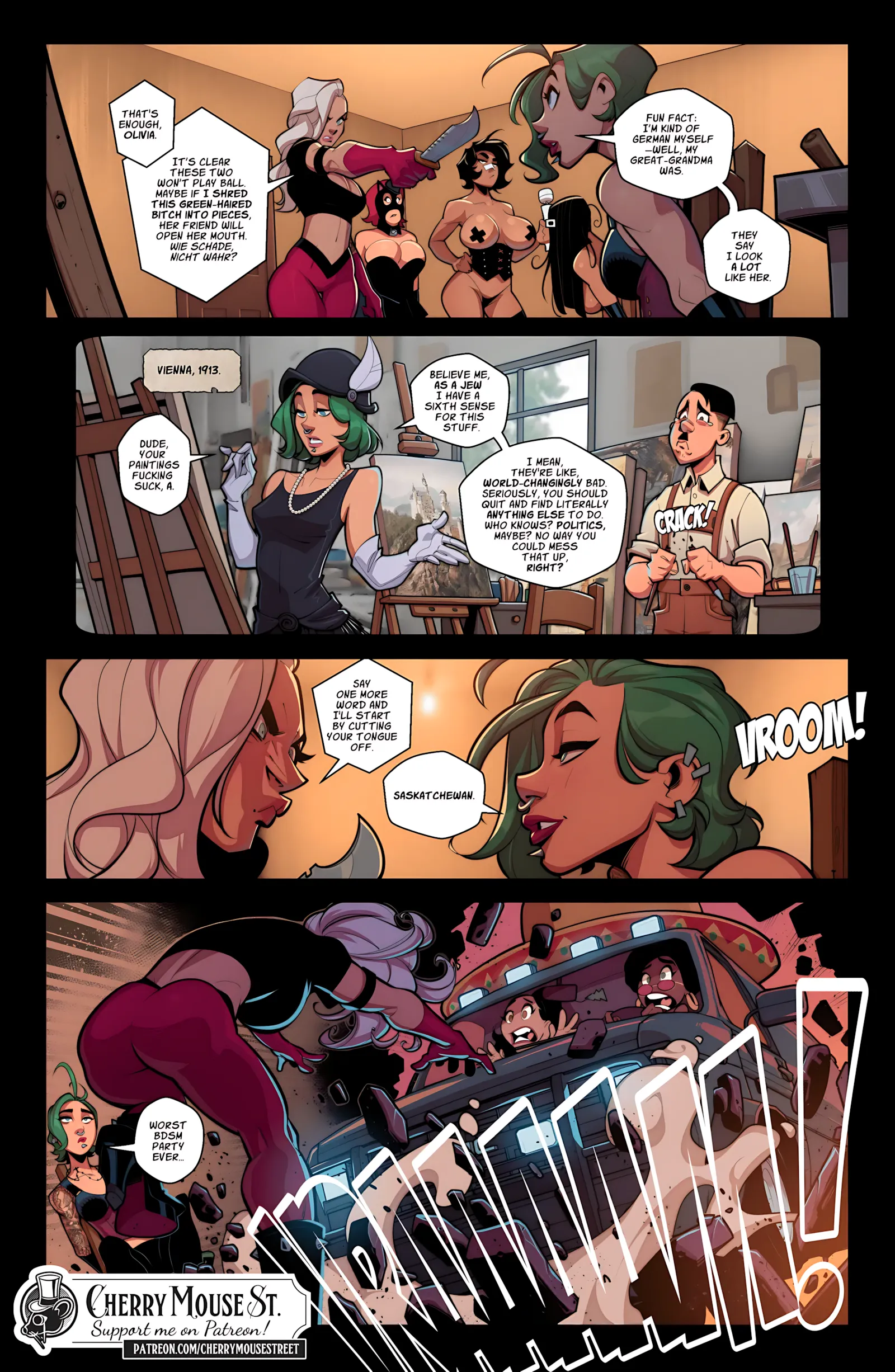 Trish and Amber: The Mexican Job [Cherry Mouse Street], Trish and Amber: The Mexican, page 28 of 40