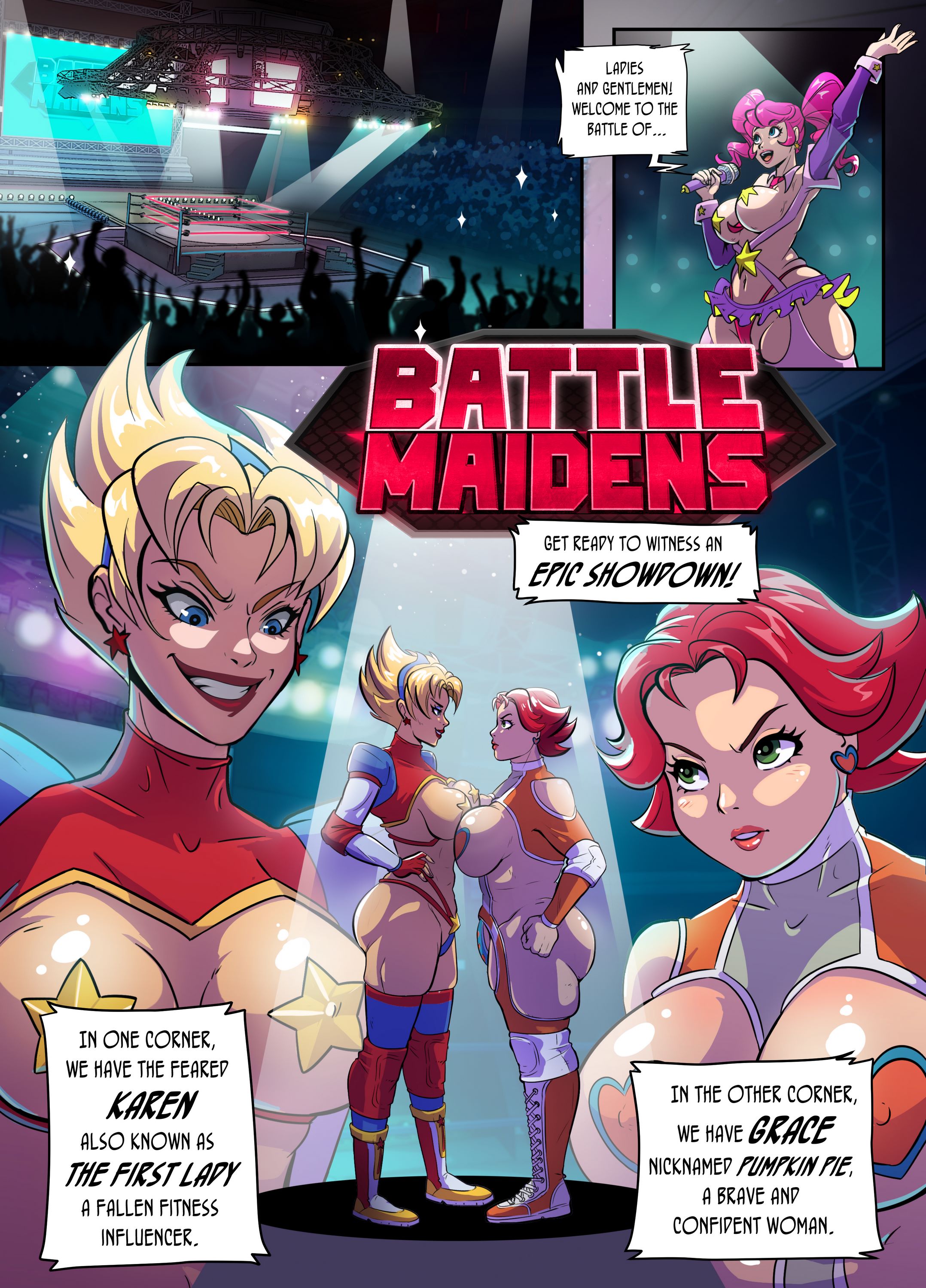 Battle Maidens Karen vs Grace [Crisisbeat], Battle Maidens Karen vs Grace, page 3 of 19