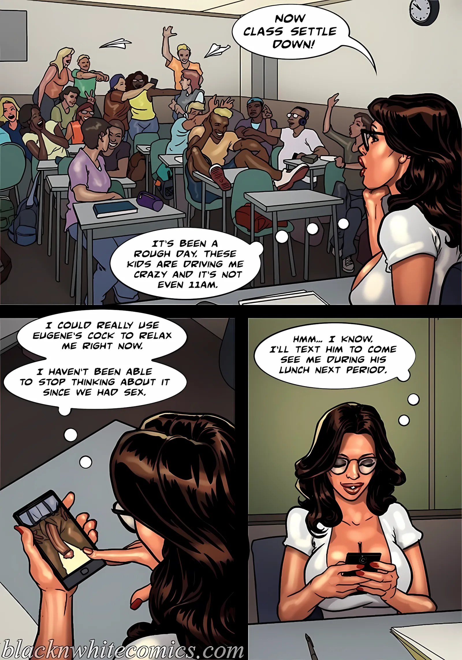 Detention [Yair], 2 . Detention - Part 2 [BlackNWhiteComics], page 2 of 59