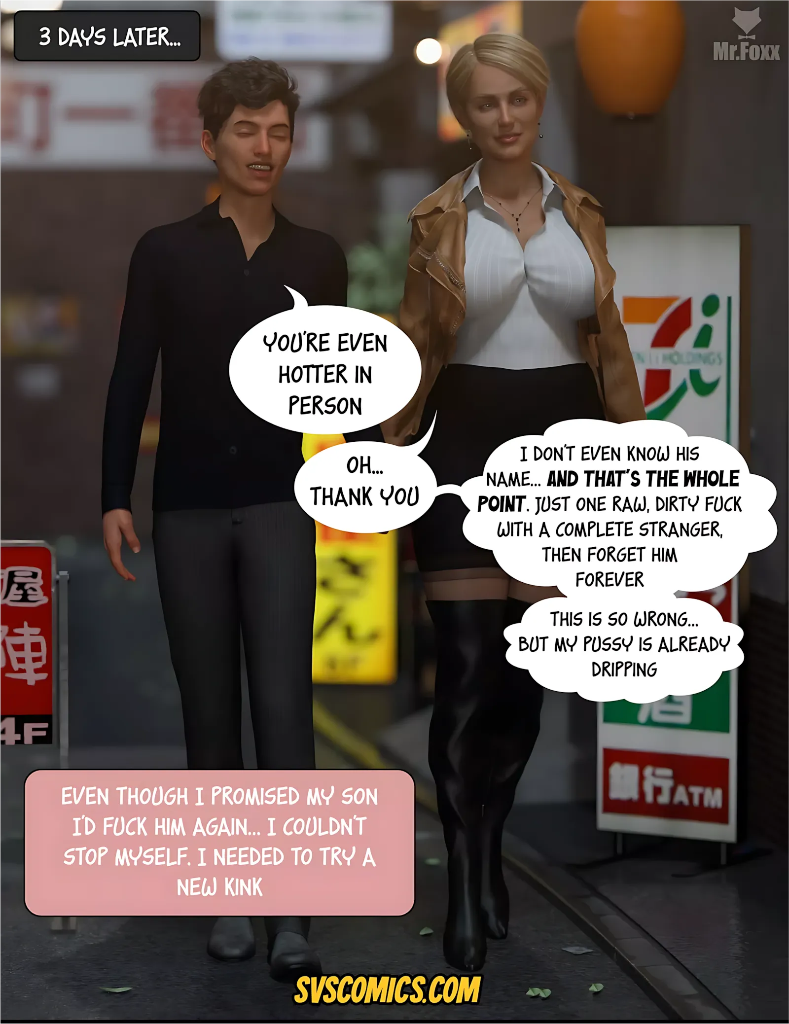 Forbidden Mother’s Kinks [Mr.Foxx], 2 . Forbidden Mother's Kinks 2 – Risky Taboo Comic, page 2 of 7