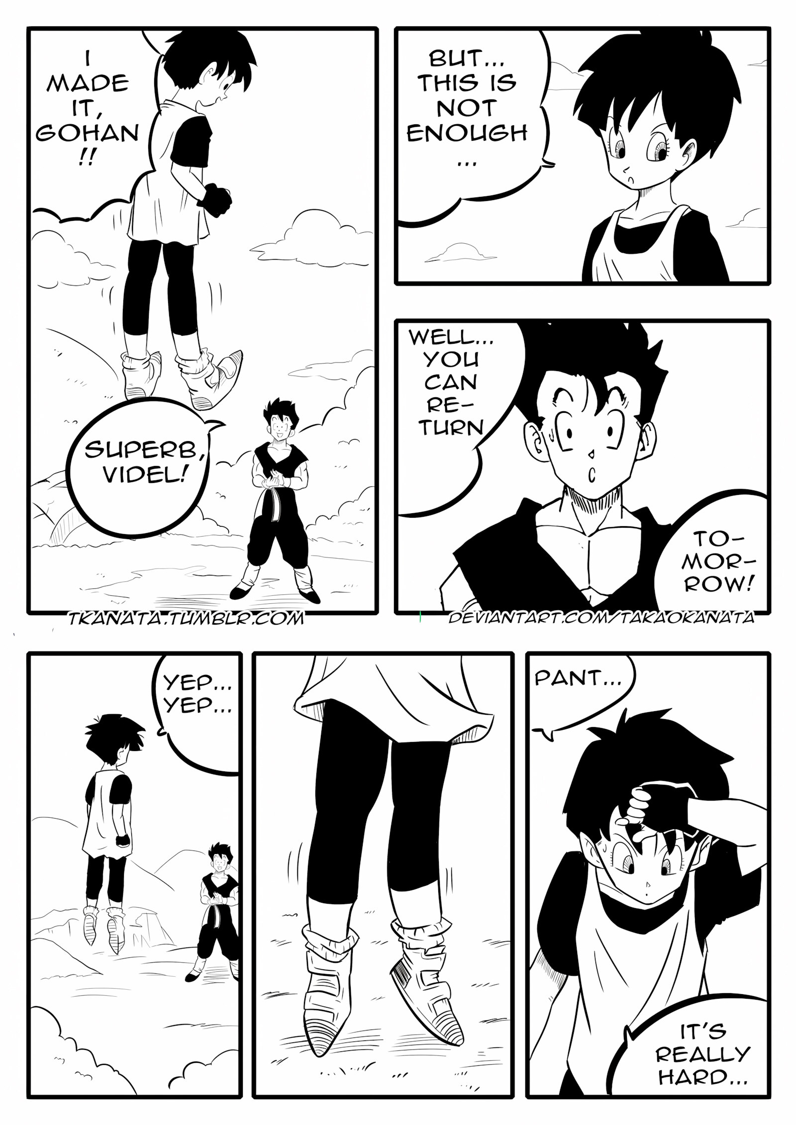 Gohan & Videl in: “Boots, Socks or Feet?” [Takao Kanata], Gohan & Videl in: "Boots, Socks or Feet?", page 2 of 18