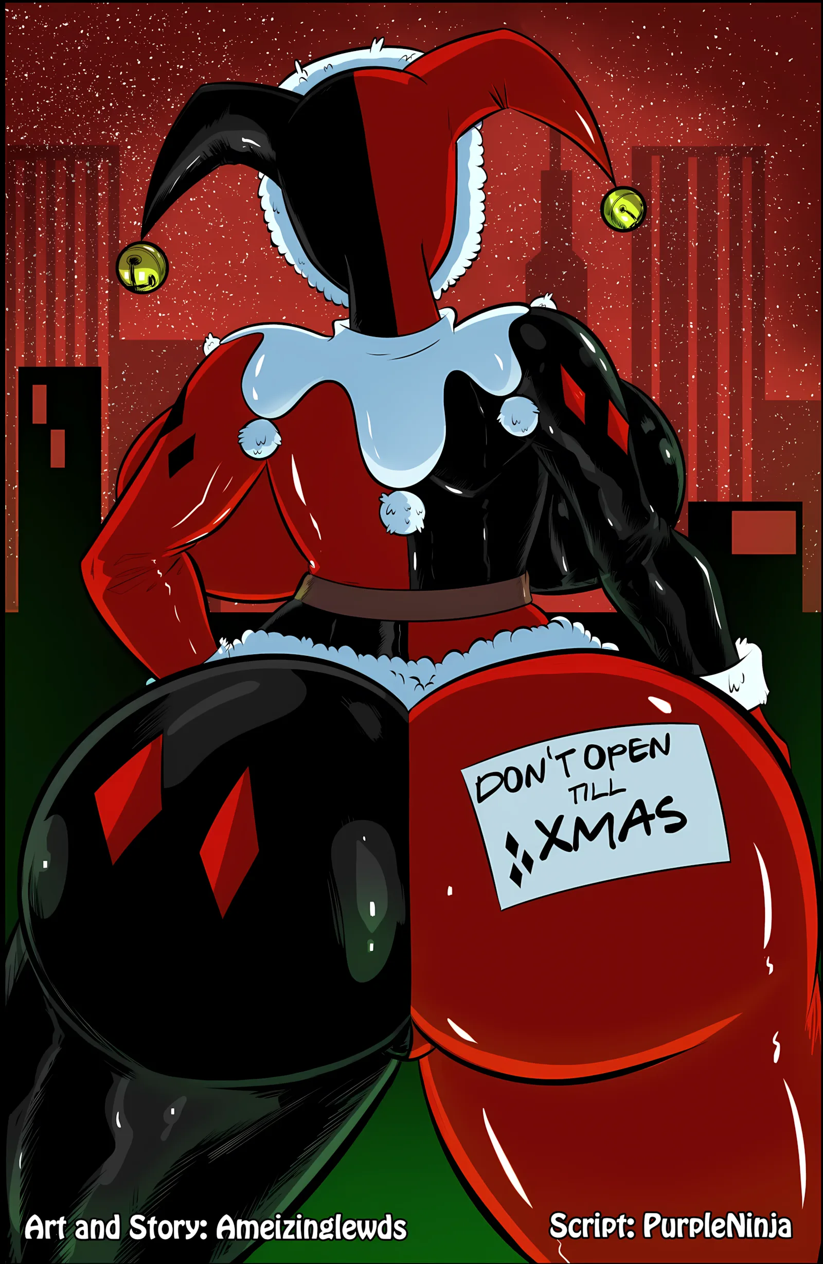 Harley Quinn: Don’t Open ’til Christmas [Ameizing Lewds], Harley Quinn: Don't Open 'til Christmas, page 1 of 33