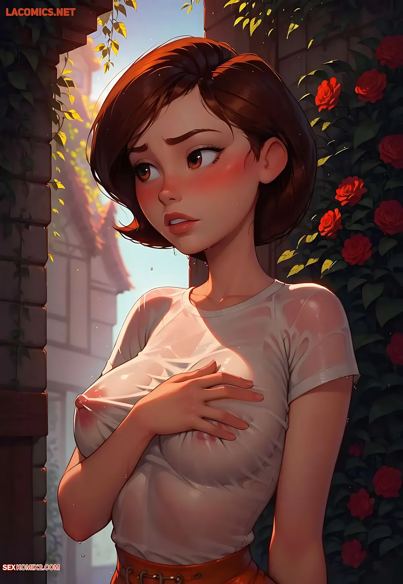 Helen Watering in the Greenhouse, Helen Watering in the Greenhouse [The Incredible], page 17 of 66