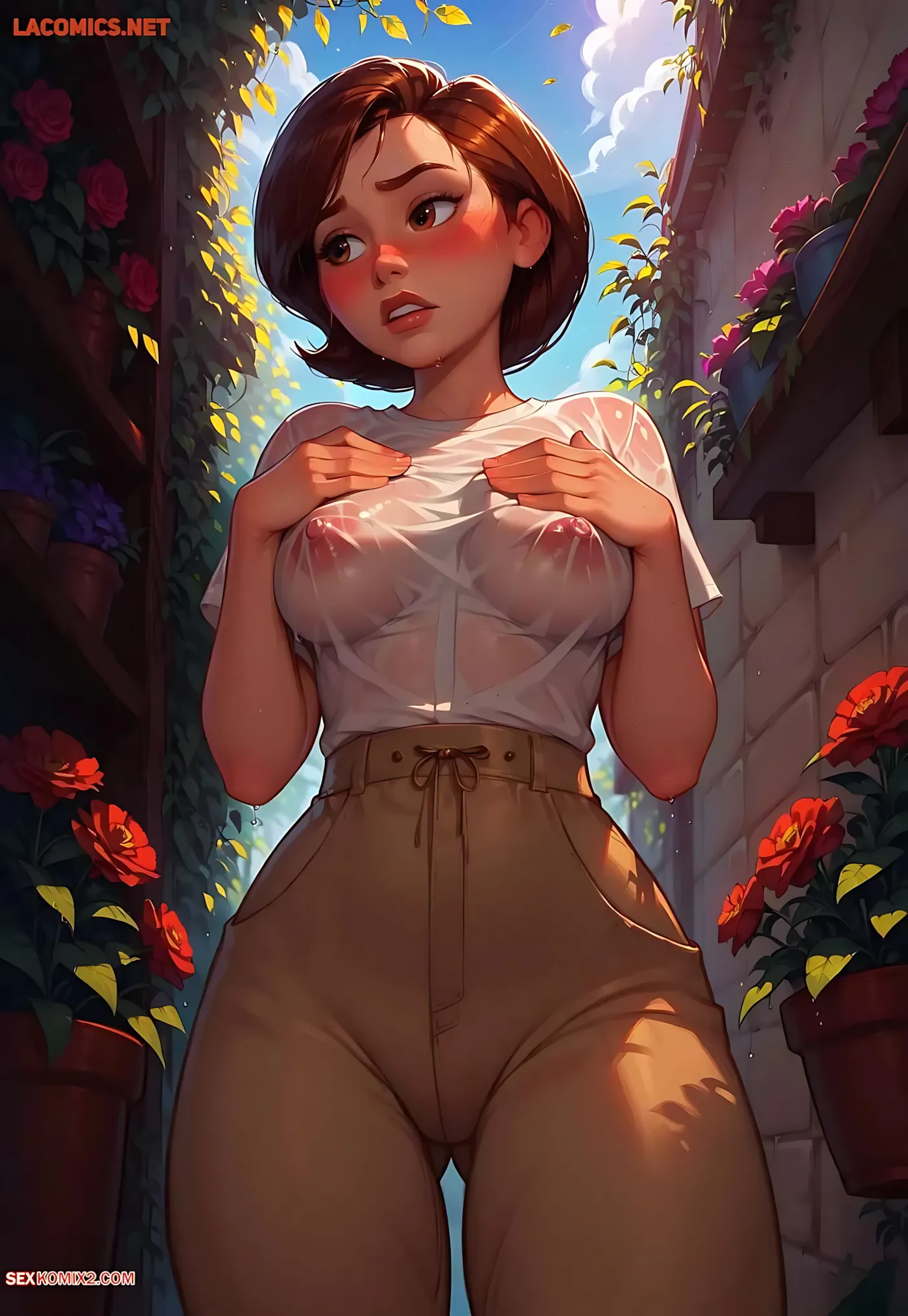 Helen Watering in the Greenhouse, Helen Watering in the Greenhouse [The Incredible], page 66 of 66