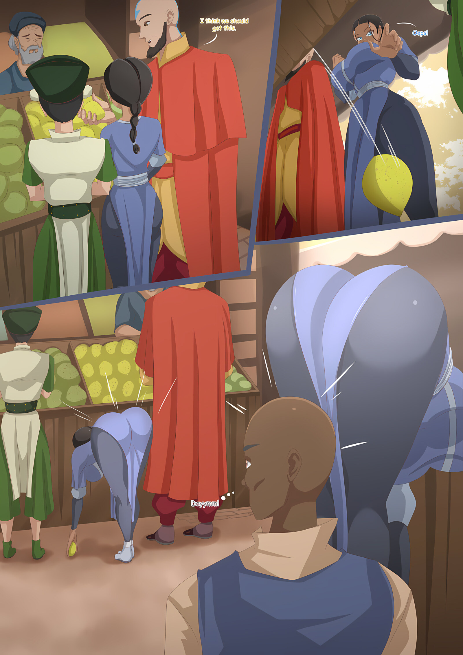 Katara’s Lust for Pleasure [Magnificent Sexy Gals], Katara's Lust for Pleasure, page 3 of 15