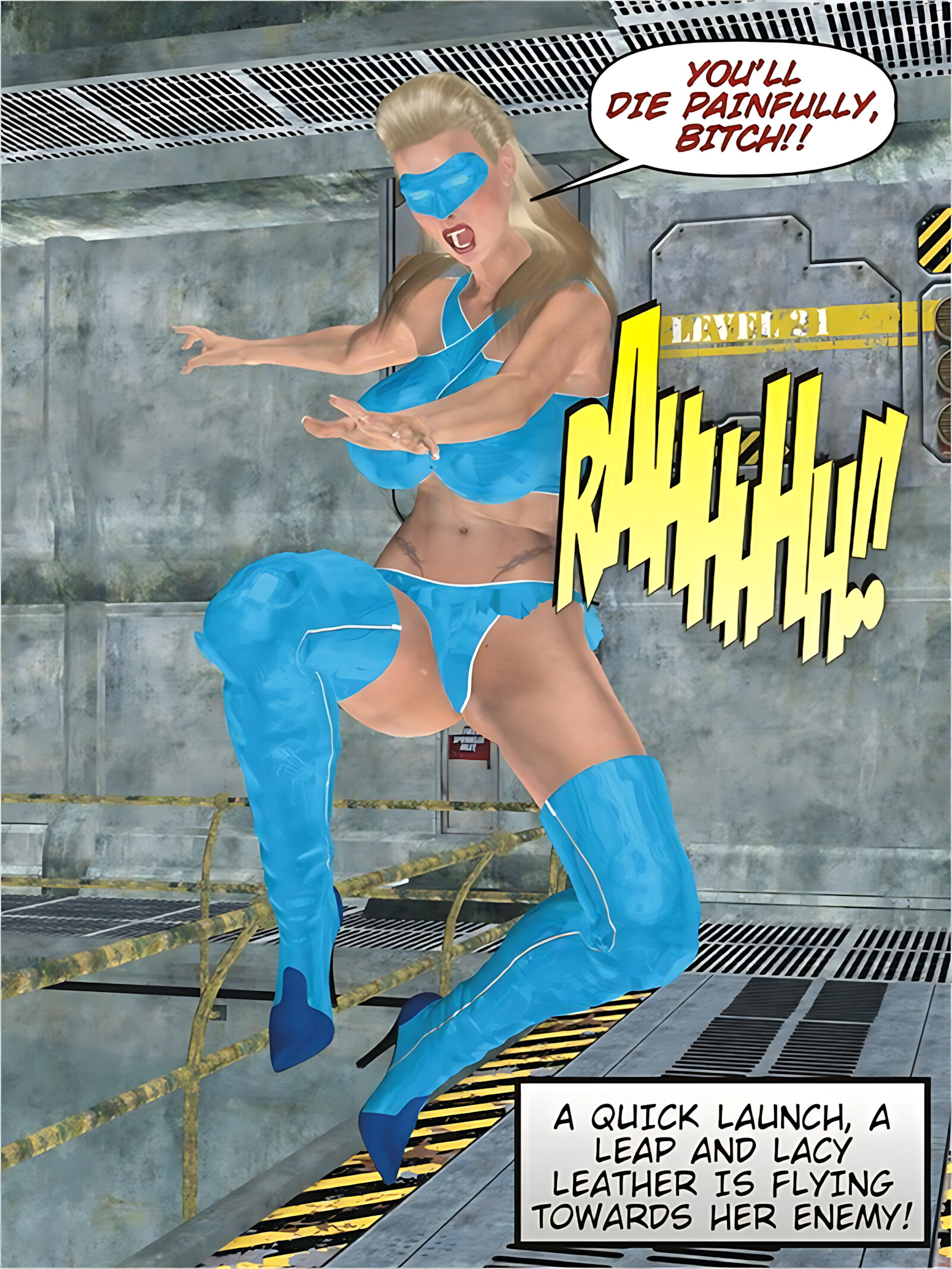 Lacy Leather [Captured Heroines], Lacy Leather, page 5 of 20