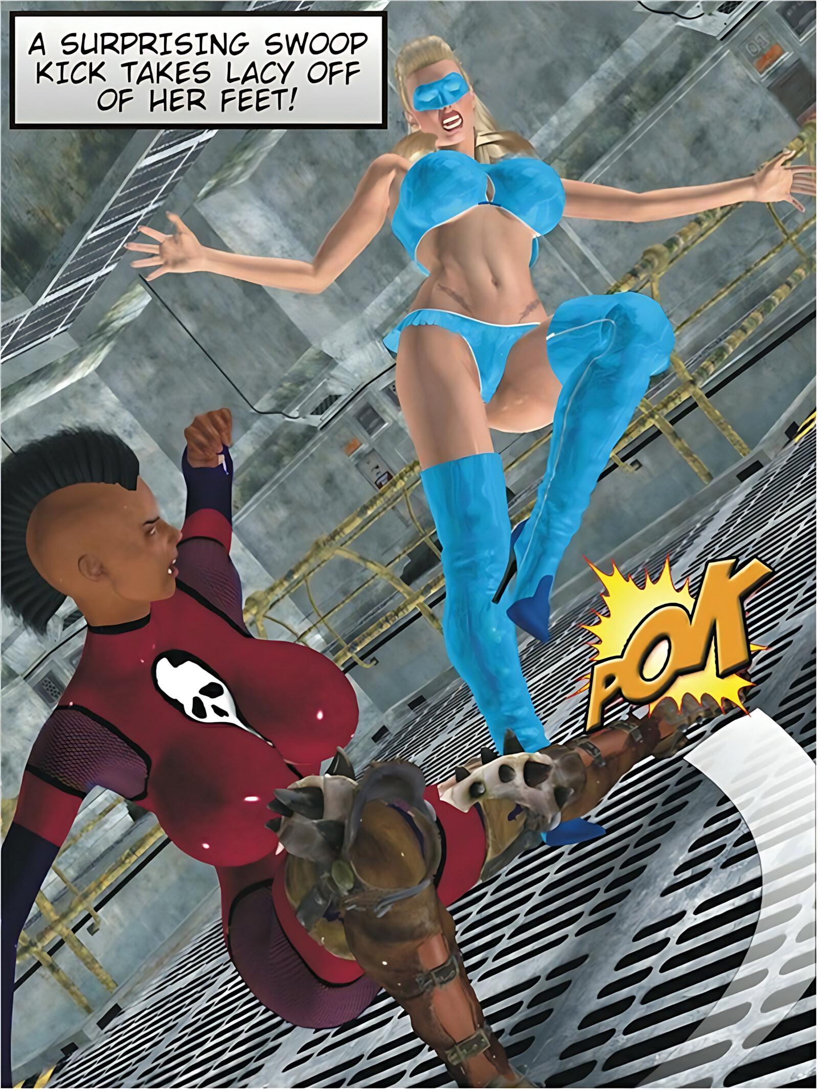 Lacy Leather [Captured Heroines], Lacy Leather, page 10 of 20