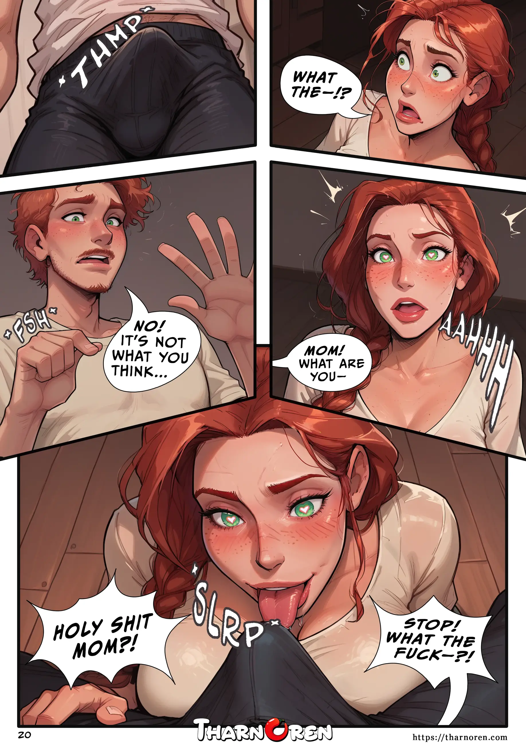 Mom’s Secret Therapy [Tharnoren], 1. Moms Secret Therapy [AI Porn], page 21 of 71