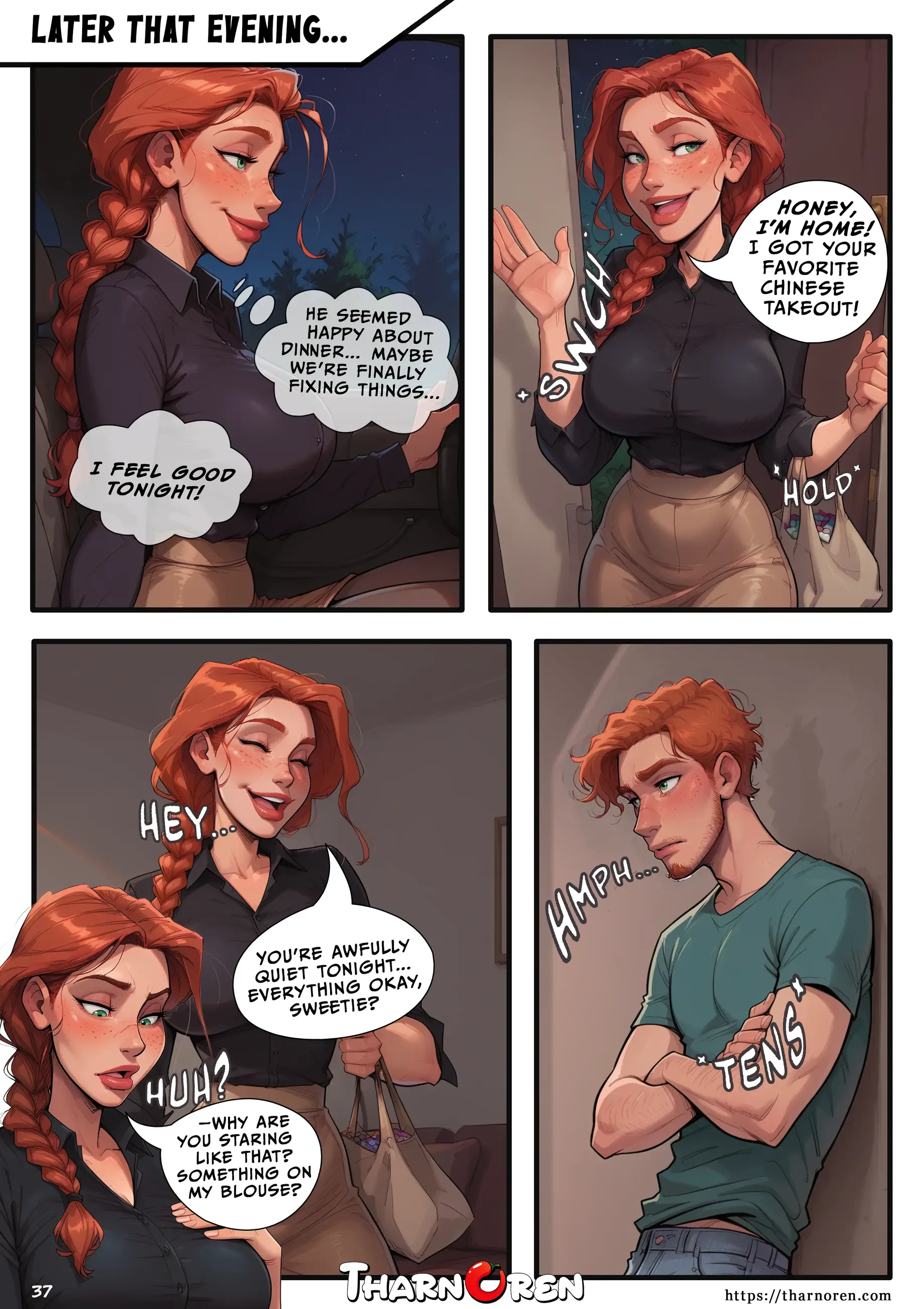 Mom’s Secret Therapy [Tharnoren], 1. Moms Secret Therapy [AI Porn], page 38 of 71